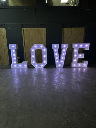 Large love letters wedding - -,