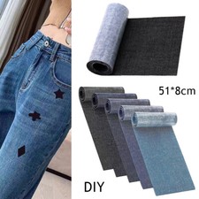 1 Roll Iron on Patches for Clothing Repair Denim Patches for Jeans Kit 51cm Bulk