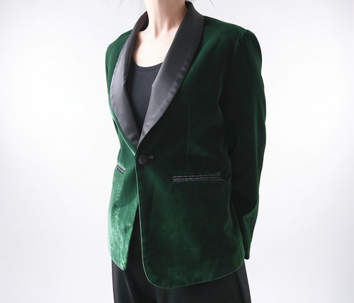 Emerald green velvet black - green, &