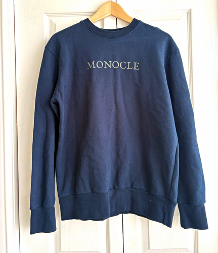 Monocle sweatshirt navy size - monocle,