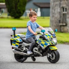 12V BMW Police Motorcycle Electric Ride On Kids Battery Powered Sound Motorbike