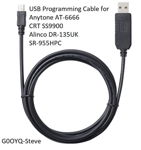 Usb programming cable - programming, for