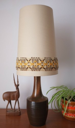 Retro conical lampshade with - retro,