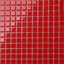 Mosaic Tiles  Red Glass sheet