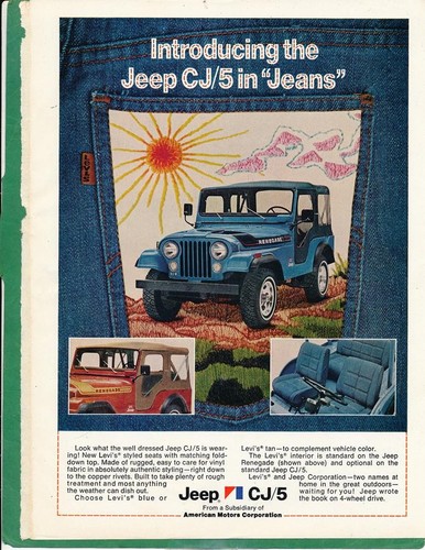 Magazine 1975 jeep cj - ad,