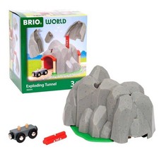 BRIO World 36044 -Exploding Tunnel -With Train Track, Truck & Dynamite *NEW*