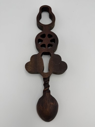 Vintage welsh love spoon hand - welsh,