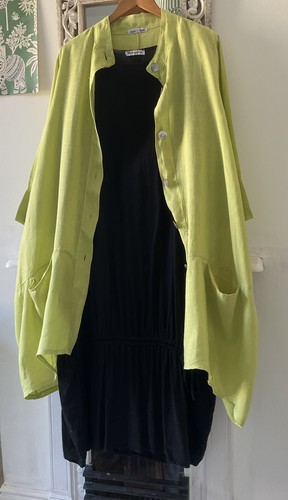 Lovely black linen blend - black,