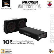 Kicker 51PTRTP10 Powered CompRT 10" Down-Firing Active Subwoofer Enclosure 400W