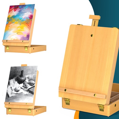 Dayplus wooden table easel - table, box
