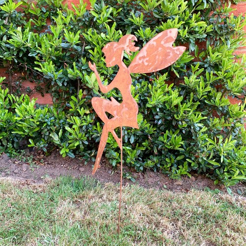 Steel rust fairy angel wings - steel,