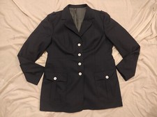 Vintage German Air force womens uniform blazer jacket military army UK 18 long