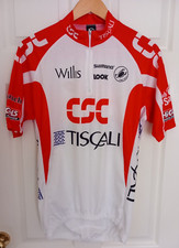 Castelli Cycling Jersey Shirt Size L Bike Cycle Team CSC-Tiscali 2002 Vintage