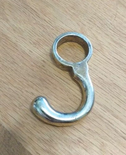 Vintage solid brass rail - brass,