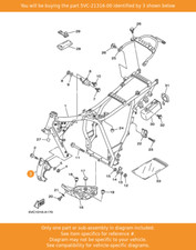 YAMAHA Stay, Engine 2, 5VC-21316-00 OEM TW225