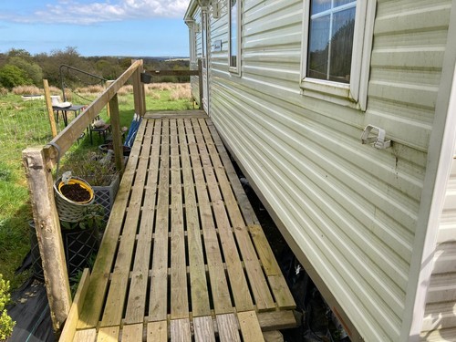 Static caravan mobile home - static,