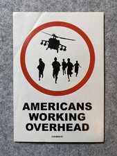 Original Banksy Sticker - Americans Working Overhead POW 018/BNK/5Y