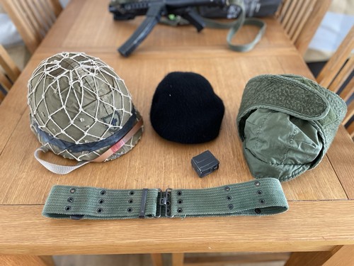 Vintage steel army war helmet - vintage,