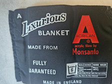vintage blanket acrilan  vw