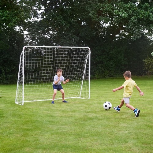 8x6ft steel football goal kids - steel,