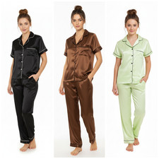 Women Satin Pyjamas Nightwear