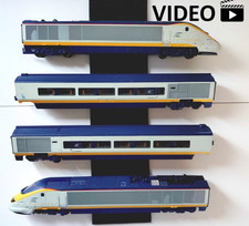 Hornby Railways Class 373 Eurostar 4 Unit Power Car Dummy & 2 Coaches OO 1/76