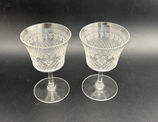 2 Pall Mall Lady Hamilton Cut & Etched Glass Small Wine / Dessert Wine Glasses