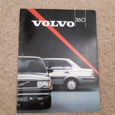 Volvo 360 DL GL GLEi GLT UK market brochure. 