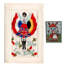 WW1 SILK EMBROIDERED GREETING