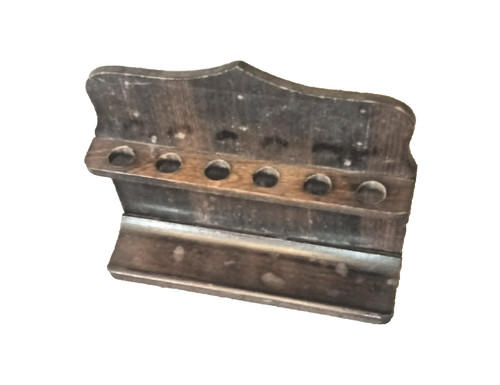 Vintage wooden pipe rack stand - vintage,