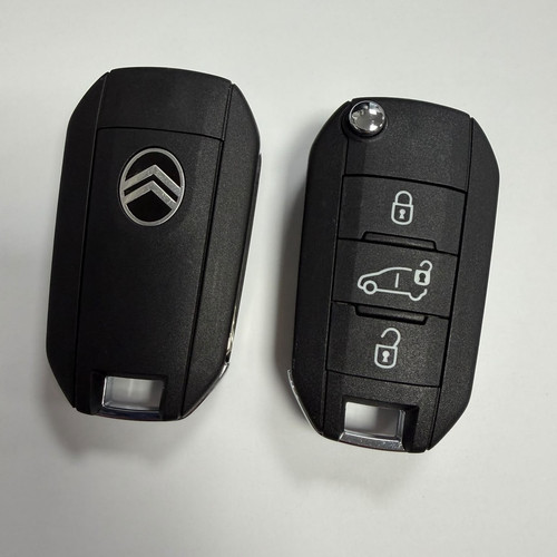 Citroen flip key fob button - fob, 3