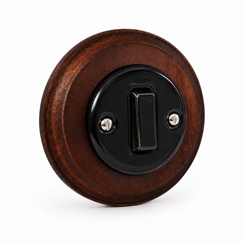 Black ceramic porcelain light - porcelain,