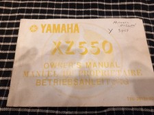 yamaha XZ550 owners manual