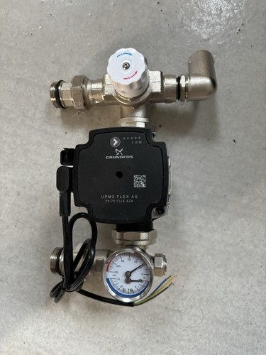 Mixing valve and pump - and,