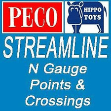 Peco N Gauge Setrack Points Left or Right Hand Curved ST-5 ST-6 ST-44 ST-45 New