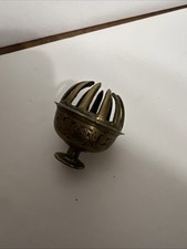 Vintage Engraved Brass Claw