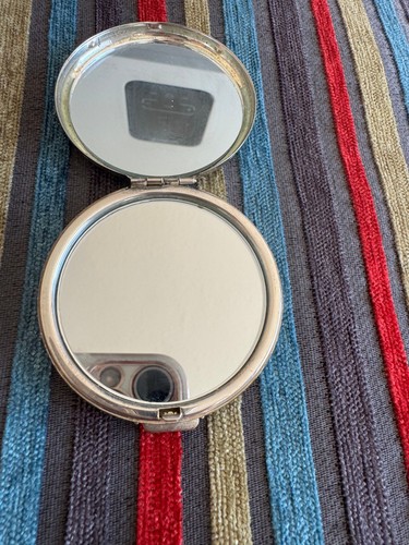 Vintage silver tone round - vintage,