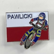 Piotr Pawlicki Jr. Speedway Rider Pin Badge Poland & Poole Pirates 35 x 30 mm 
