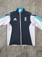 England Cricket Adidas Large Track Jacket Long Sleeve Blue/white