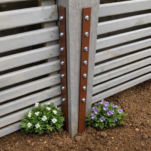 Easy fence post repair - repair, stakes