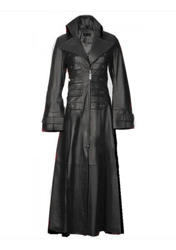 Womens winter coat - coat, leather