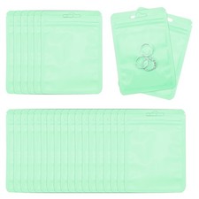 100 Pcs Anti Tarnish Jewelry Bags Pouch, 5.12 x 3.35 Inch, Green