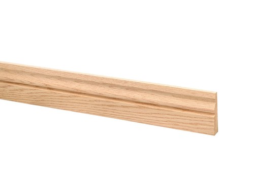Solid oak skirting ogee style - oak,
