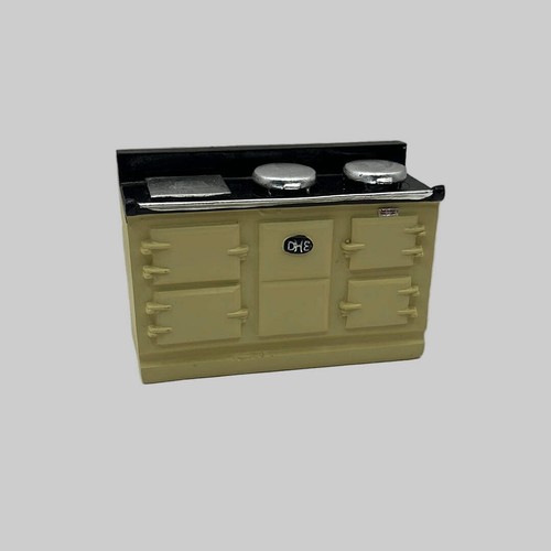 Dolls house large cream - cream, resin