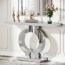 Inch mirrored console table - console,