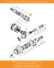 YAMAHA Nut, 90179-44328 OEM