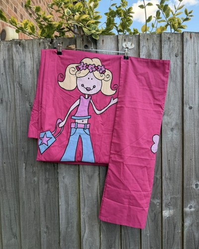 Vintage pink single duvet - duvet, set
