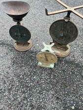 Vintage Shop Scales X3 Salters And Waymaster film prop etc shabby shic 