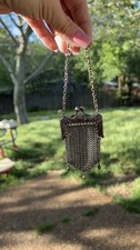 German silver mesh coin purse