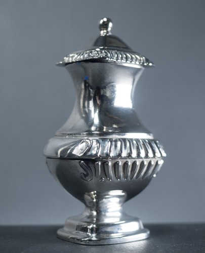 Silver salt shaker - shaker, cruet